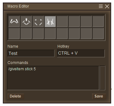 Example of a Macro Editor