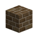Brown clay bricks