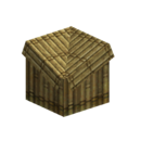 Coin de toit en bambou (intérieur)