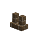 Brown clay brick chimney