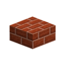 Red clay brick slab